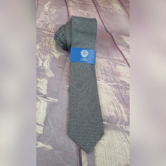 Mens Wool Blend Neck Tie Arturo Stripe - Picture 1 of 5